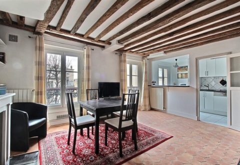 2 bedrooms apartment rental in Paris, Rue Rollin
