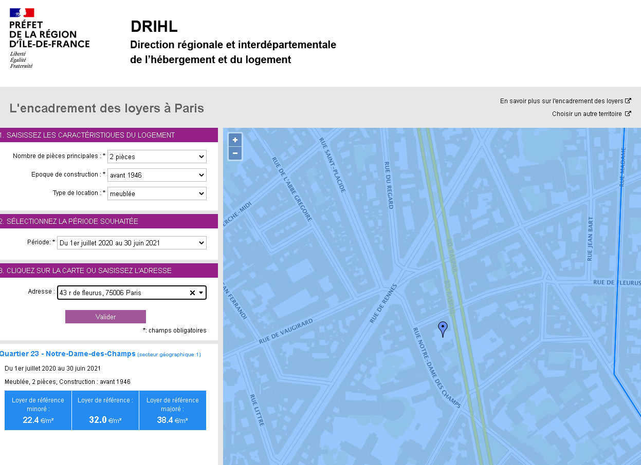 Encadrement des loyers à Paris