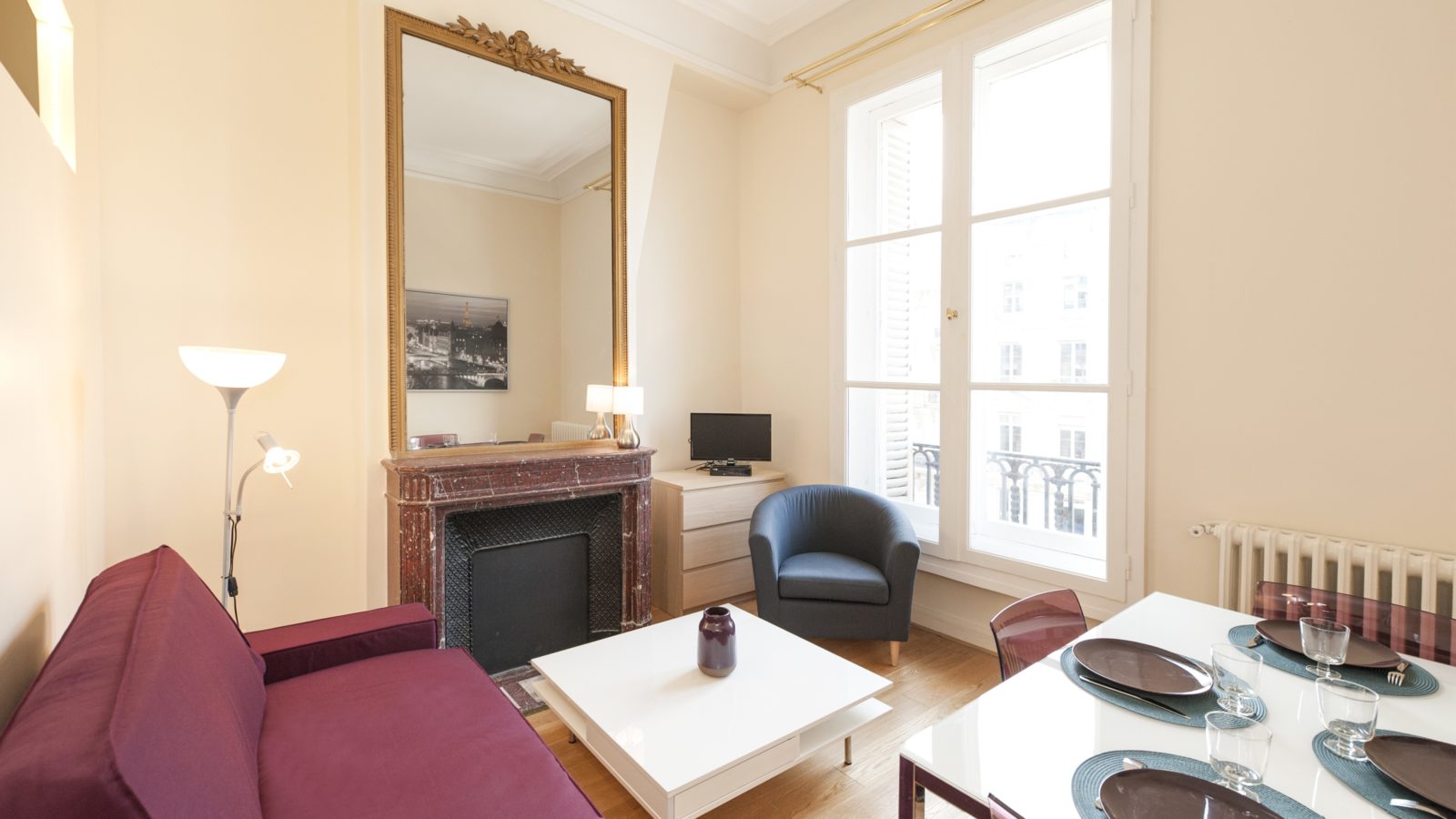 1 bedroom apartment rental in Paris, Avenue de l'Opéra