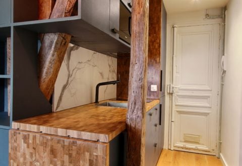 Studio rental in Paris, Rue Monge