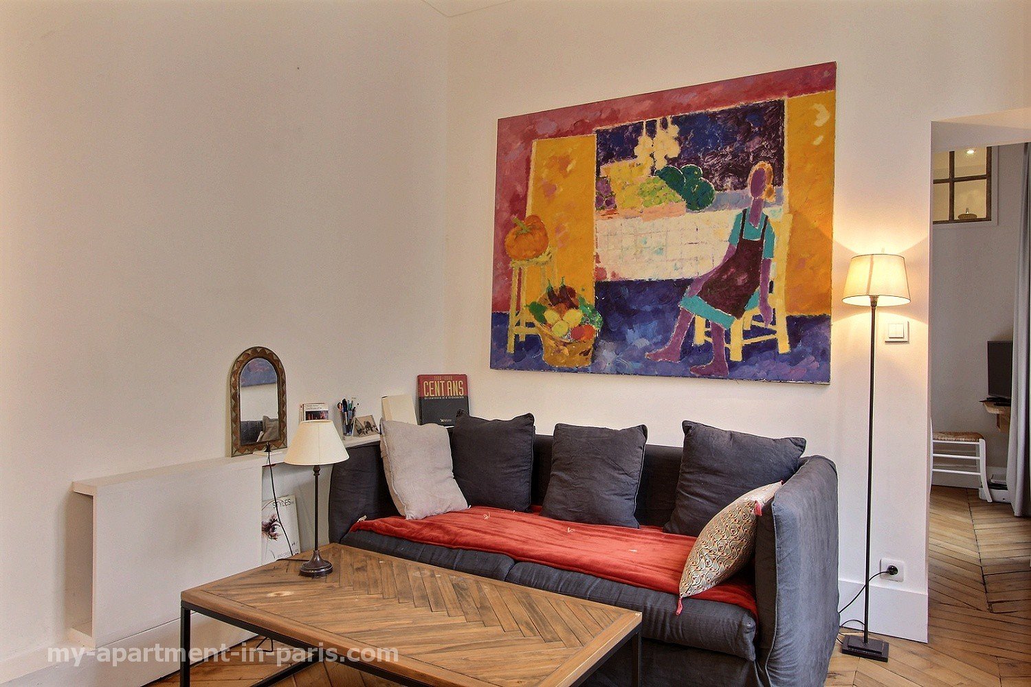 Location appartement 2 pièces à Paris, Rue Malebranche