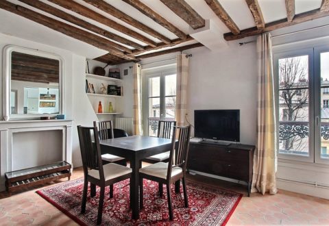 2 bedrooms apartment rental in Paris, Rue Rollin