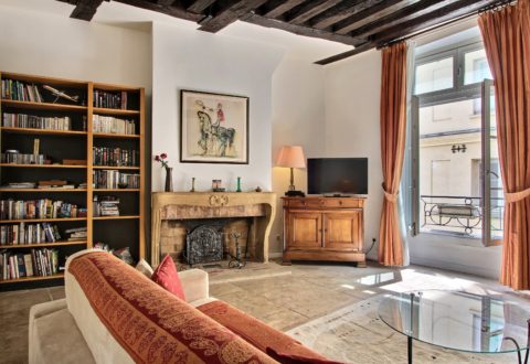 2 bedrooms apartment rental in Paris, Rue Saint-André des Arts