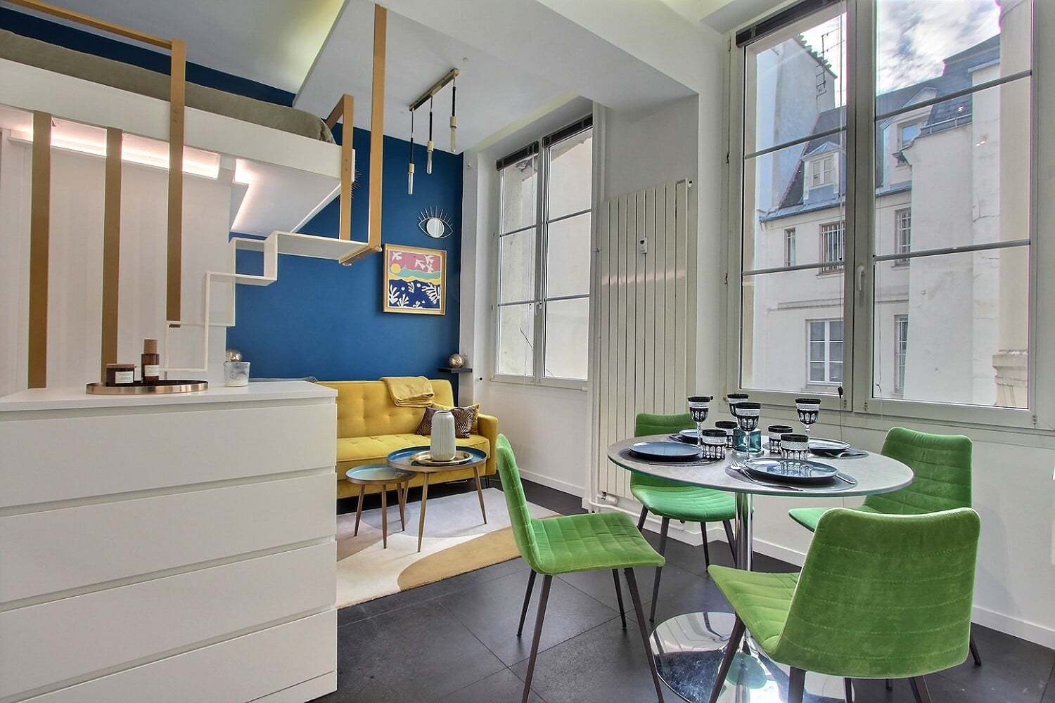 Studio rental in Paris, Quai des Grands Augustins